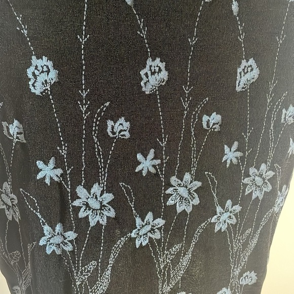 Soft Grunge Romantic Mini Dress Ecru Floral Med Black Daisy Ditzy 00s Whimsi - Picture 11 of 13